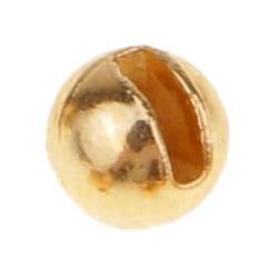 BILLE TUNGSTENE FENDUE OR X 10 DE 3,5 mm